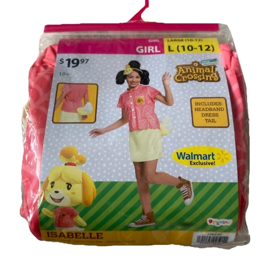 Disguise Isabelle Animal Crossing New Horizon Girls Size 10-12 Halloween Costume